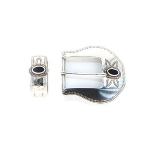Hebilla con pasador 40mm Plata Bisu 9083
