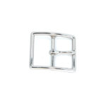 Hebilla doble de latón 40mm Niquel