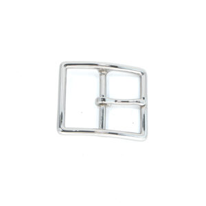 Hebilla doble de latón 40mm Niquel