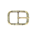 Hebilla doble hilada 40mm Oro viejo 9029