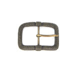 Hebilla doble puntos Ottone Vecchio 40mm 9008