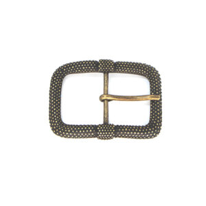 Hebilla doble puntos Ottone Vecchio 40mm 9008