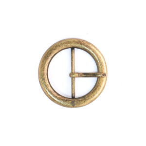 Hebilla redonda 40mm Oro Viejo 7722