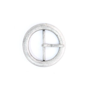 Hebilla redonda 40mm Plata Vieja 7722