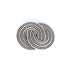 Chapón Aros Entrelazados Plata Bisu 8958