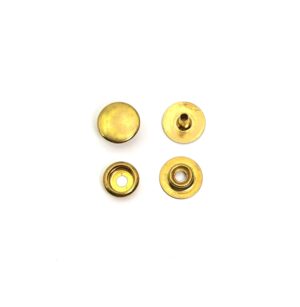 BROCHE AMERICANO FLOJO CALOTE 12,5mm ORO