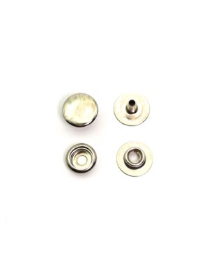 BROCHE AMERICANO FLOJO CALOTE 12,5mm NIQUEL