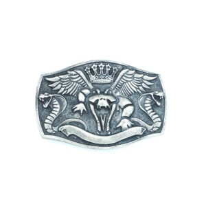 Chapón Rey de reyes plata vieja 40mm.