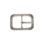 Hebilla  doble 40mm plata vieja 9210