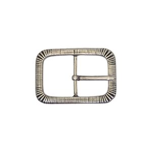 Hebilla  doble 40mm plata vieja 9210