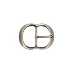 Hebilla  doble 40mm plata vieja 9212
