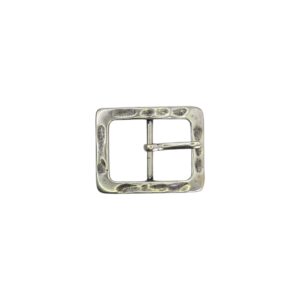 Hebilla  doble 30mm plata vieja 8435