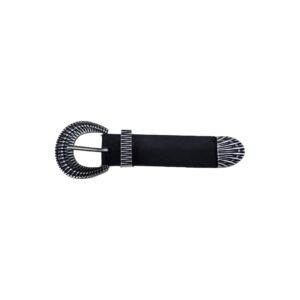 Hebilla con pasador y puntera 30mm plata vieja 9163