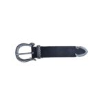 Hebilla con pasador y puntera 30mm plata vieja 9162
