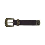 Hebilla con pasador y puntera 30mm oro viejo 7269