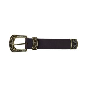 Hebilla con pasador y puntera 30mm oro viejo 7269