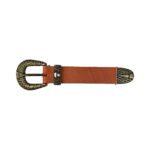 Hebilla con pasador y puntera 30mm oro viejo 8481