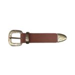 Hebilla con pasador y puntera 30mm oro viejo 9160