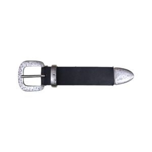 Hebilla con pasador y puntera 30mm plata vieja 9160