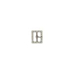 Hebilla 20mm niquel con strass 7824
