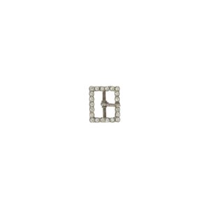 Hebilla 20mm niquel con strass 7824