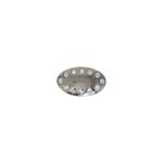 Chapon 20mm niquel con strass 7414