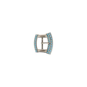 Hebilla 20mm niquel con strass 7820